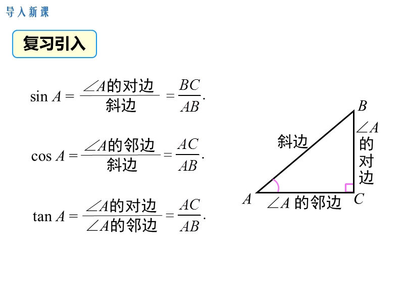 【人教版】数学九年级下：28.1.3特殊角的三角函数值ppt课件_第3页