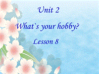 【人教精通版】英语六年级上：Unit 2《What’s your hobby》（Lesson 8）课件（5）