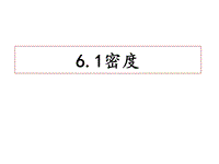 【上海教育版】物理九年级上：6.1《密度》课件（2）