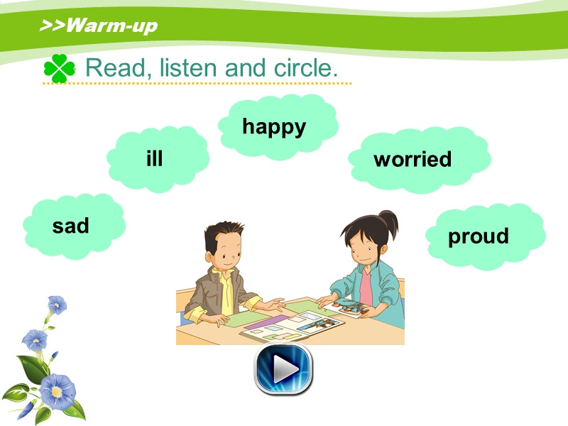 人教版（新起点）英语六年级上：Unit 4《Feelings》（Lesson 2）课件_第2页