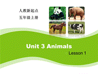 人教版（新起点）英语五年级上：Unit 3《Animals》（Lesson 1）课件