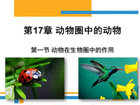 【北师大版】生物八年级上：17.1《动物在生物圈中的作用》课件（5）