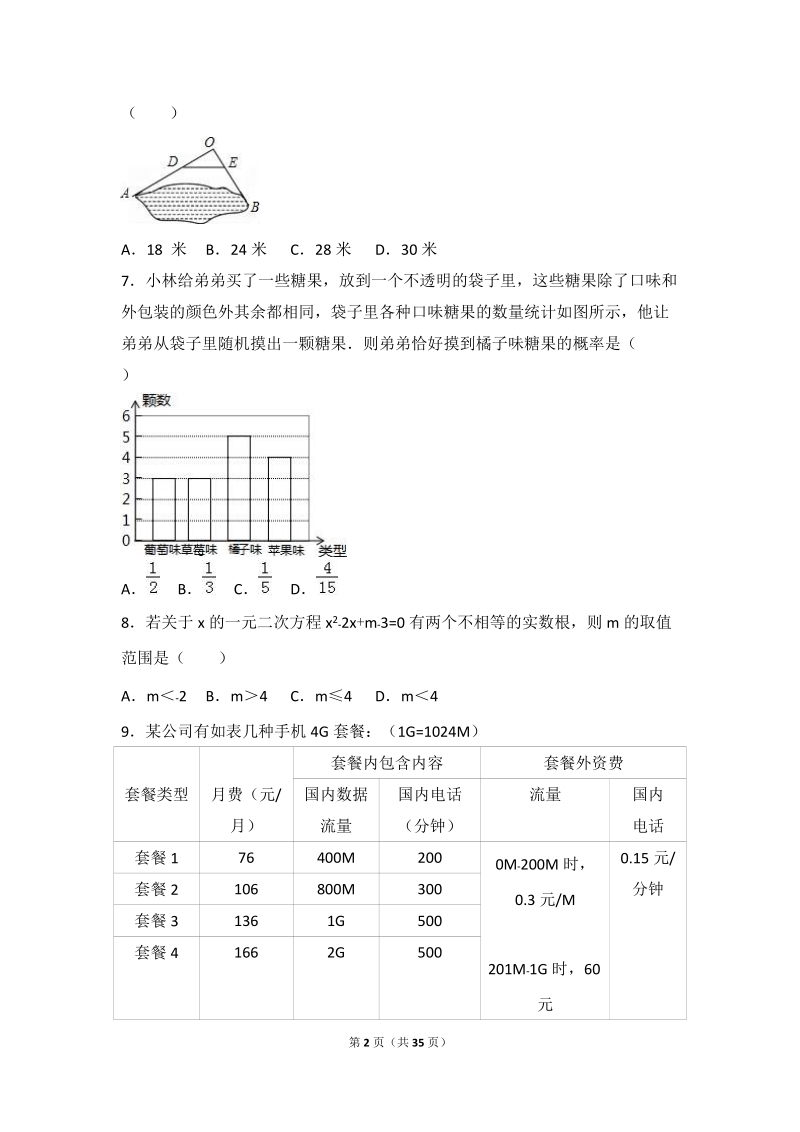 2016年北京市顺义区中考数学一模试卷含答案解析_第2页