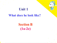 鲁教版七年级英语上册Unit1 What does he look like SectionB(1a-2e)参考课件