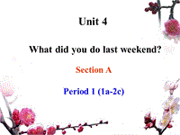 鲁教版七年级英语上册Unit4 What did you do last weekend Section APeriod1参考课件