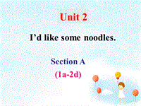 鲁教版七年级英语上册Unit2 I'd like some noodles SectionA(1a-2d)参考课件