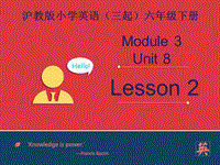 【上海教育版】六年级下英语：Module 3 Unit 8《Reading signs》（第2课时）课件
