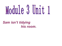外研版(一起)英语二年级下Module 3《Unit 1 Sam isn’t tidying his room》课件2