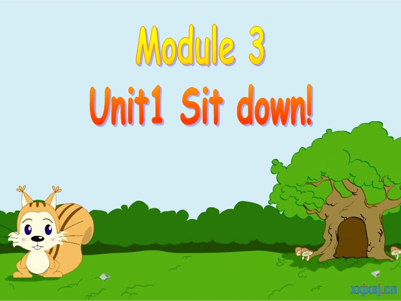 外研版(一起)一年级上Module 3《Unit 1 Sit down》课件1_第1页