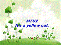 外研版(一起)一年级上Module 7《Unit 2 It’s a yellow cat》课件2