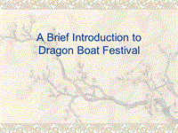 牛津上海本地版（五四制）六年级下册Unit 3 Dragon BoatFestival 教学课件