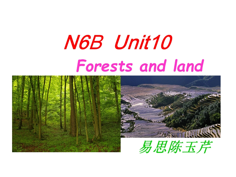 牛津上海本地版（五四制）六年级英语下册Unit 10 Forests and land 课件_第1页