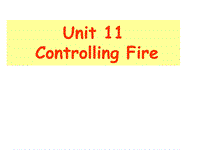 牛津上海本地版（五四制）六年级英语下册Unit 11 Controlling fire 教学课件