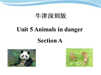 牛津上海版（深圳用）六年级上英语Unit 5《Animals in danger》（第一课时）课件