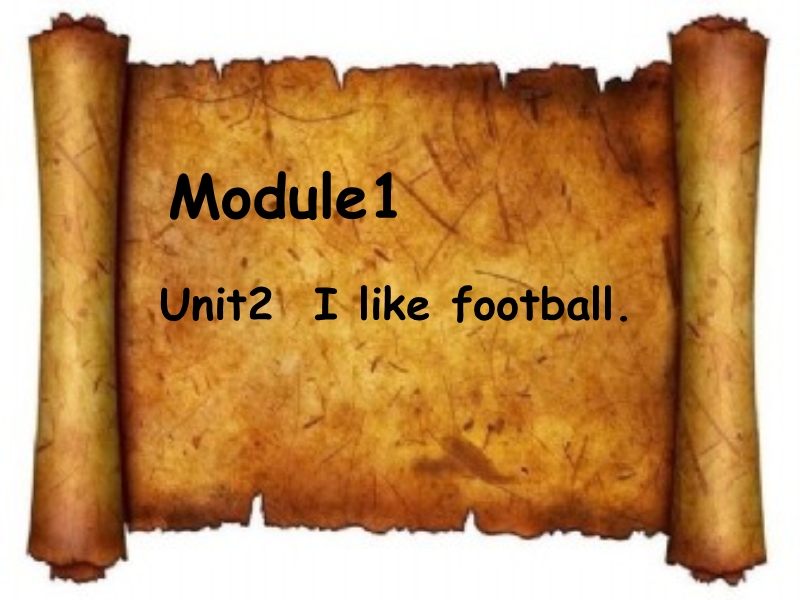 外研版(一起)二年级上Module 1《Unit 2 I like football》课件_第1页