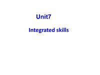 牛津译林版七年级英语上Unit7 Integrated skills课件