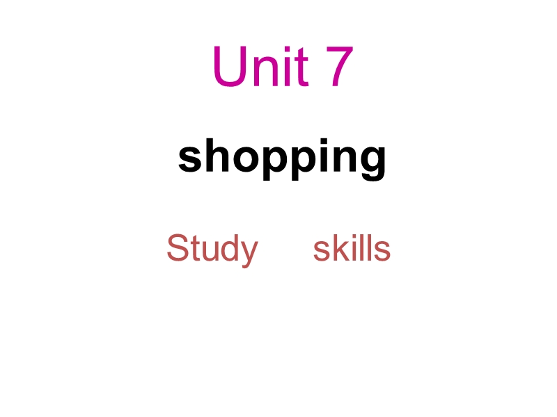 牛津译林版七年级英语上Unit7 Study skills课件_第1页