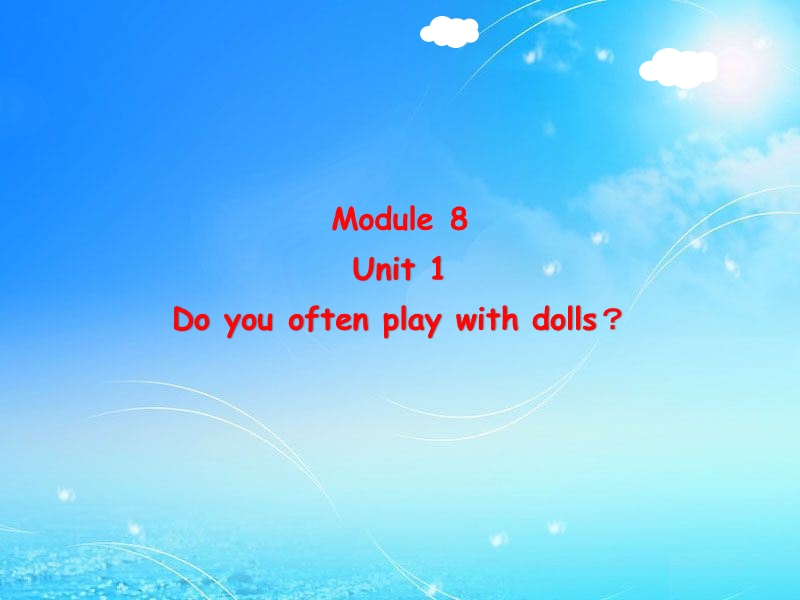 外研版（三起）英语六年级上Module 8 Unit 1同步课件_第1页