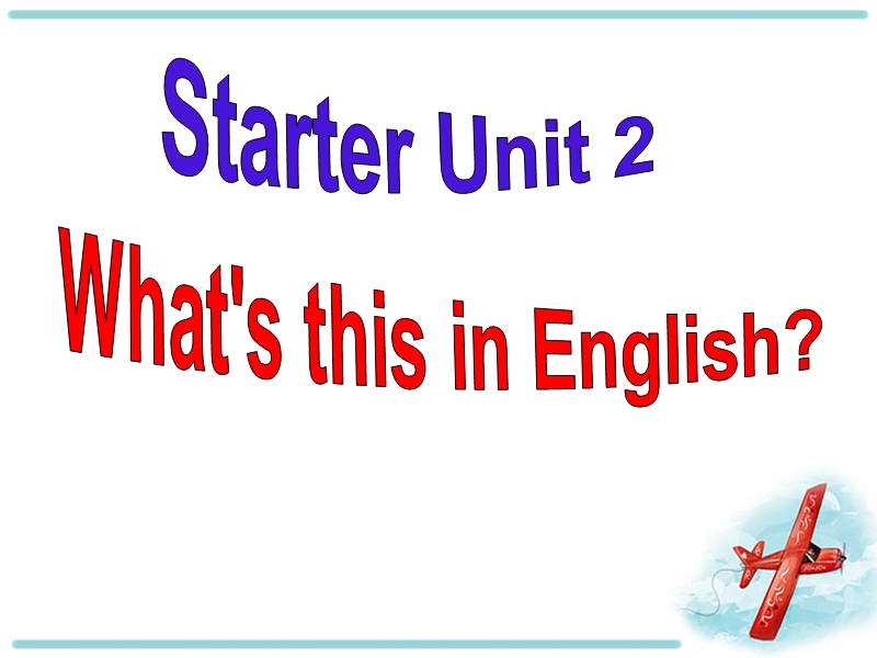 人教版新目标七年级英语上册Starter-Unit2 period 1课件_第1页