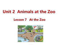 （三起）冀教版三年级英语下册Unit2 Lesson7 At the Zoo课件