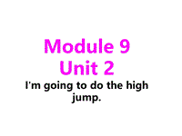 外研版（三起）英语四年级上Module9-Unit2课件