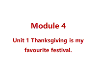 外研版（三起）英语六年级上Module4-Unit1课件