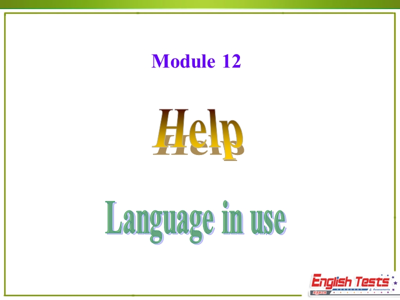 外研版英语八年级上Module12-Unit3 Language in use课件_第1页