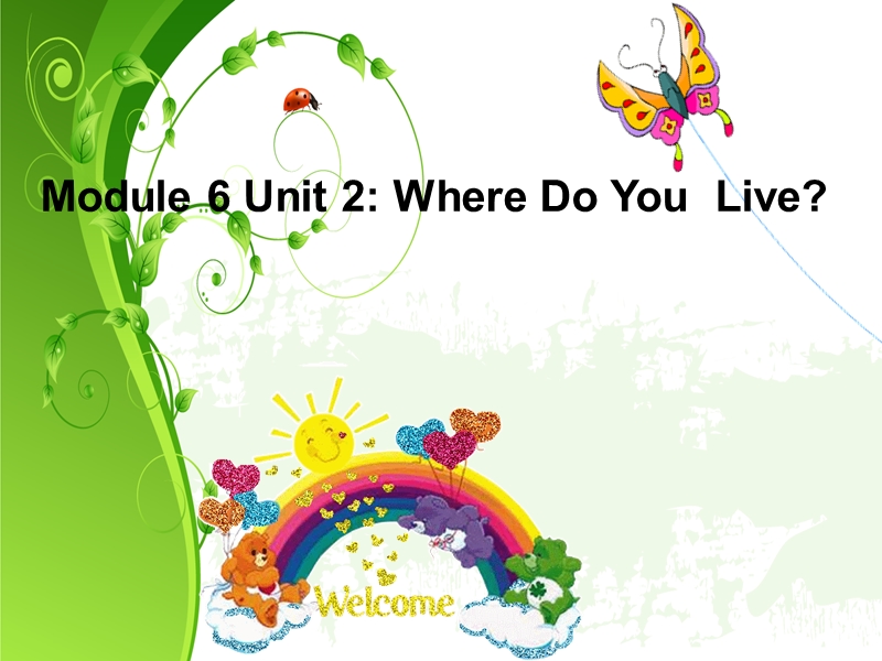 外研版（一起）英语二年级上Module 6《Unit 2 Where do you live》课件2_第1页