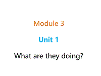 外研版（三起）英语四年级上Module3-Unit1课件
