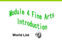 外研版高中英语必修二《Module4 Introduction》课件