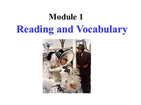 外研版高中英语选修9《Module1 Reading and Vocabulary》课件