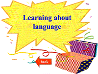 人教新课标高中英语必修1《Unit4 Learning about language》课件