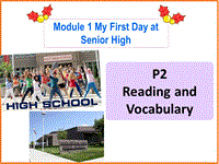 外研版高中英语必修一《Module1 Reading and Vocabulary》课件