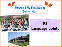 外研版高中英语必修一《Module1 Language Points》课件