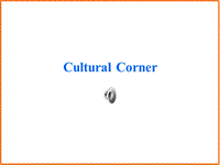 外研版高中英语必修一《Module1 Cultural corner》课件