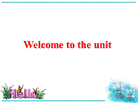 牛津译林版英语必修二Unit2 Welcome to the unit课件