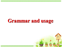 牛津译林版英语必修二Unit3 Grammar and usage课件