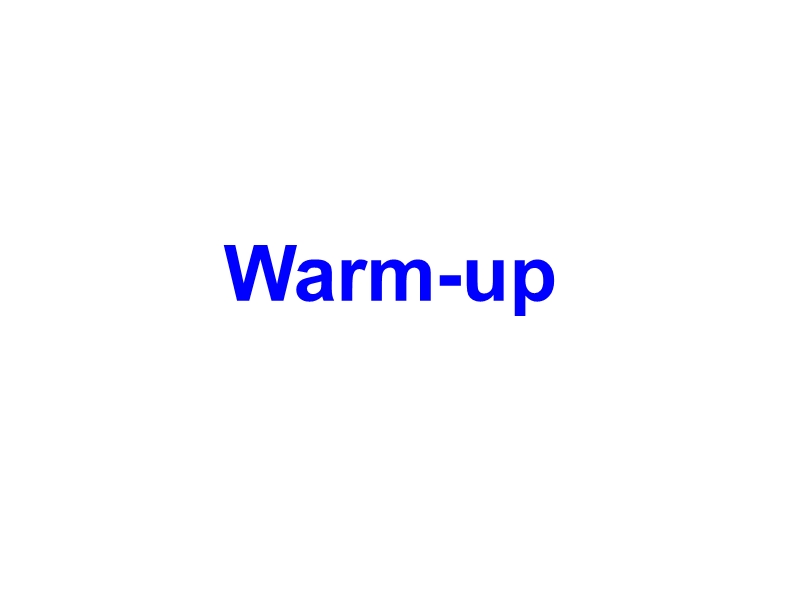 北师大版高二英语必修5《Unit14 Warm-up》课件_第1页