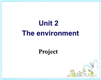 牛津译林版高中英语必修五Unit2 Project课件