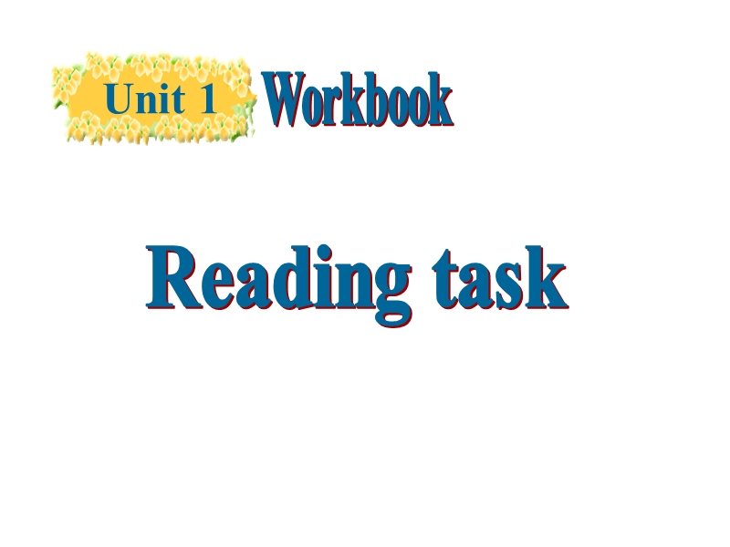人教新课标英语选修十Unit1 Workbook-listening and talking课件_第1页