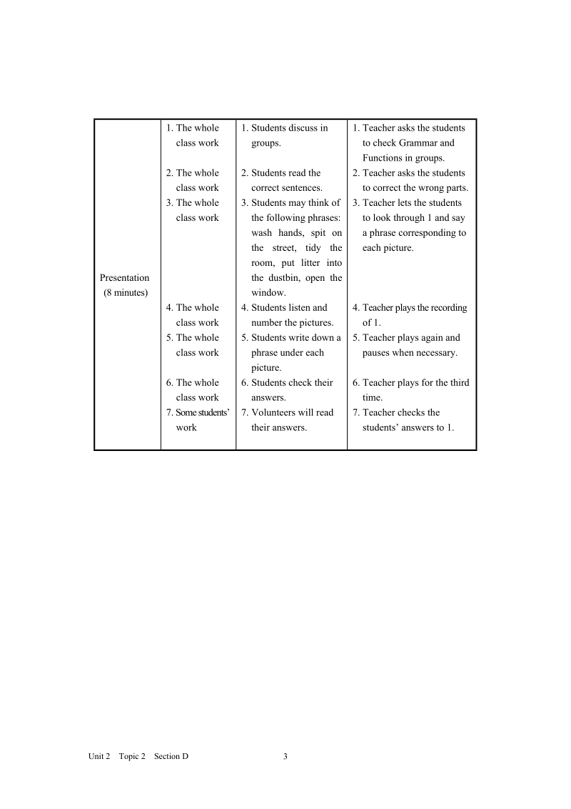 仁爱版英语八年级上Unit2 Topic 2 Section D教案设计_第3页