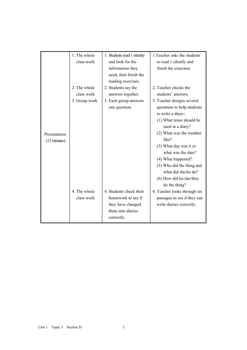 仁爱版英语八年级上Unit1 Topic 3 Section D教案设计_第3页