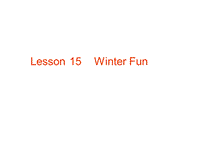(三起)冀教版六年级英语上册Unit3-Lesson 15课件