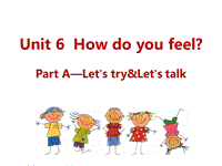 人教pep版六年级上册英语Unit6-Part A Let’s try&Let’s talk课件