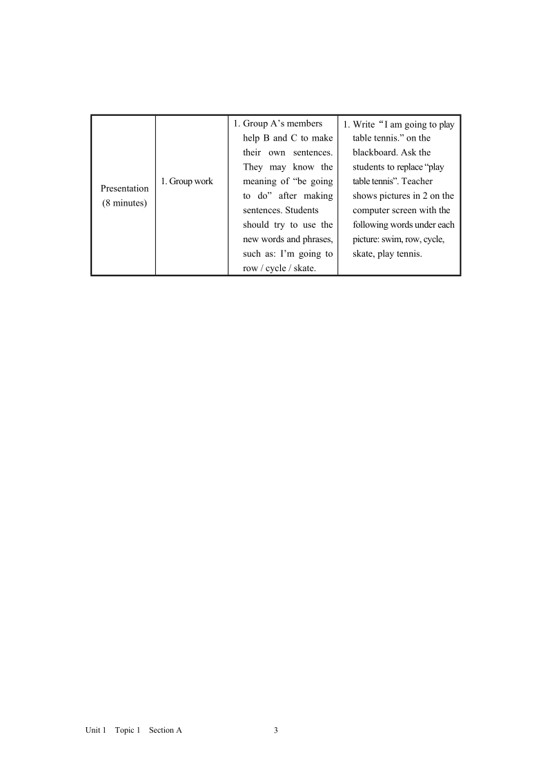 仁爱版英语八年级上Unit1 Topic 1 Section A教案设计_第3页