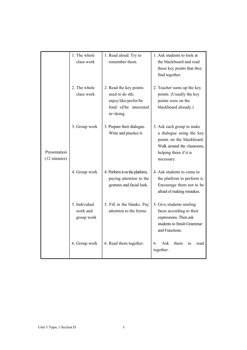仁爱版英语八年级上Unit3 Topic 1 Section D教案设计_第3页