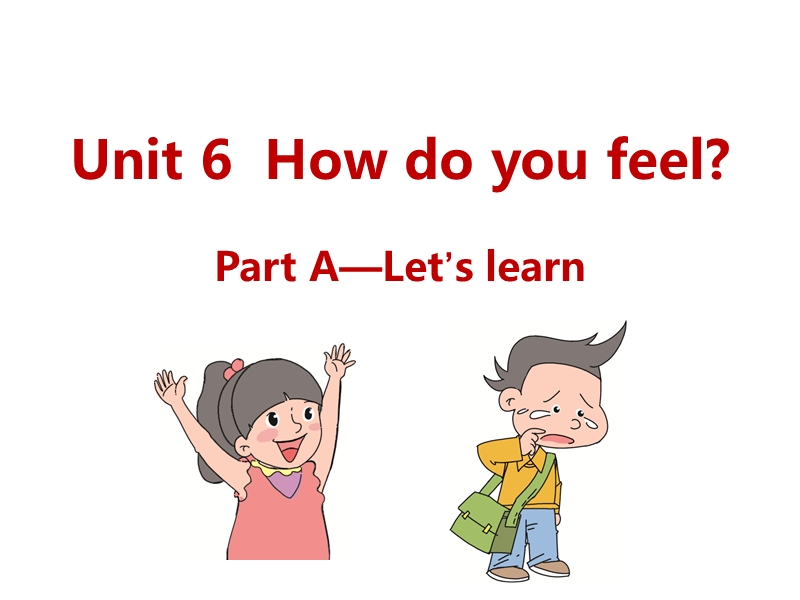 人教pep版六年级上册英语Unit6-Part A Let’s learn课件_第1页