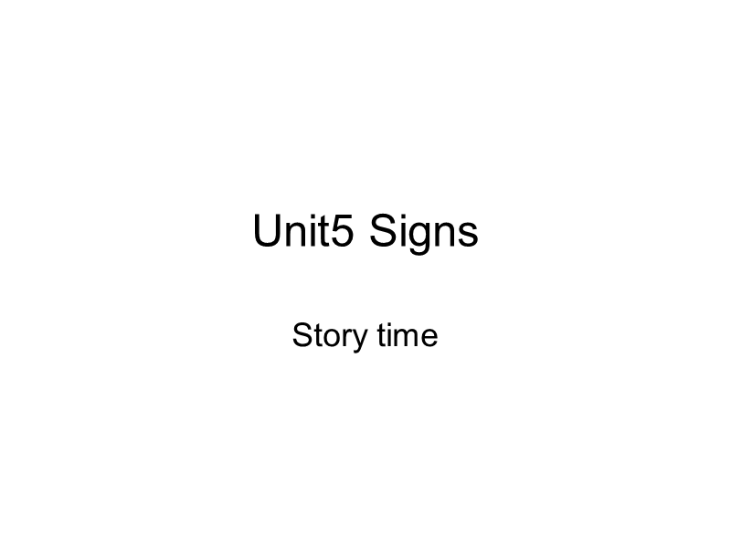 牛津译林版六年级上册 Unit5 Signs课件_第1页