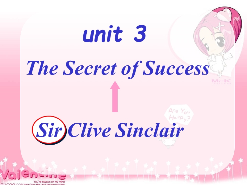 牛津译林版选修11《Unit3 The secret of success welcome to the unit》课件（共30张PPT）_第3页
