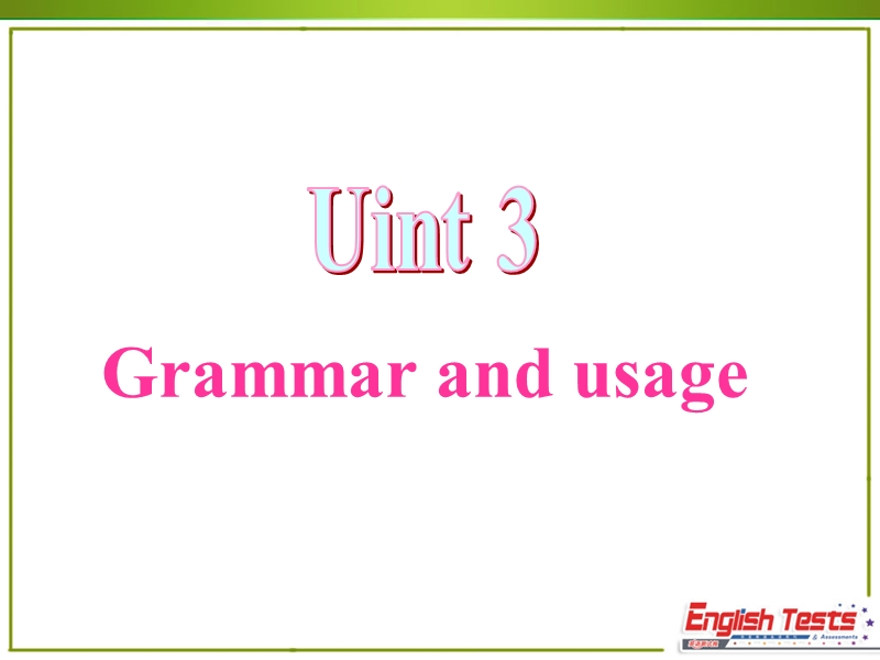 牛津译林版英语选修10《Unit3 Grammar and usage》课件_第1页